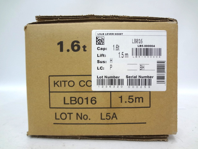 キトー　レバーブロック　LB016未使用品-3